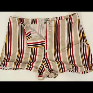 Urban Outfitters Striped High Waisted Shorts